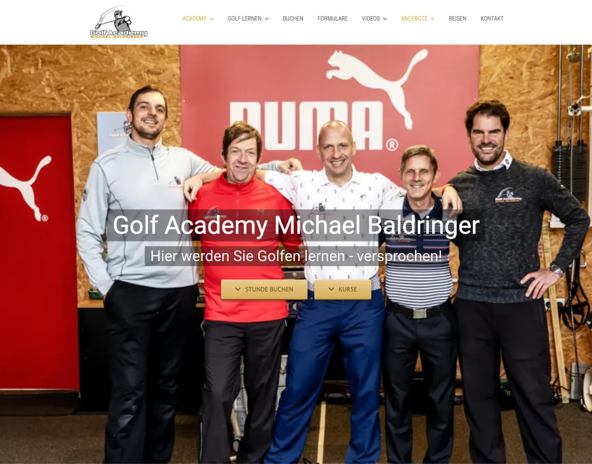 Golfacademy Website