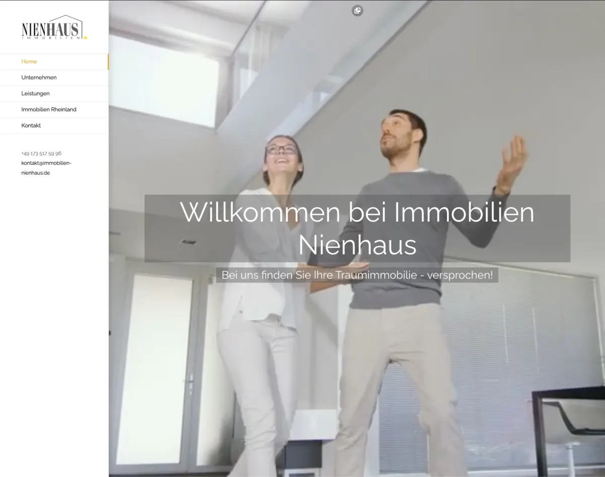 Immobilien Nienhaus Website