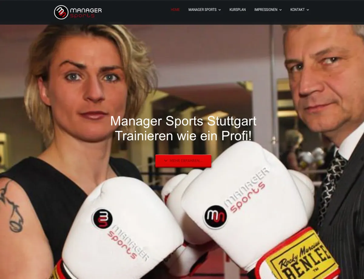 Manager Sports Stuttgart Website